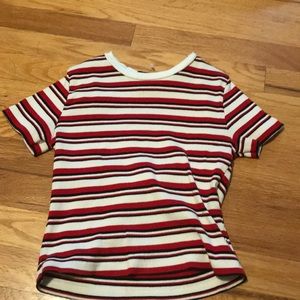 Super cute striped brandy Melville crop